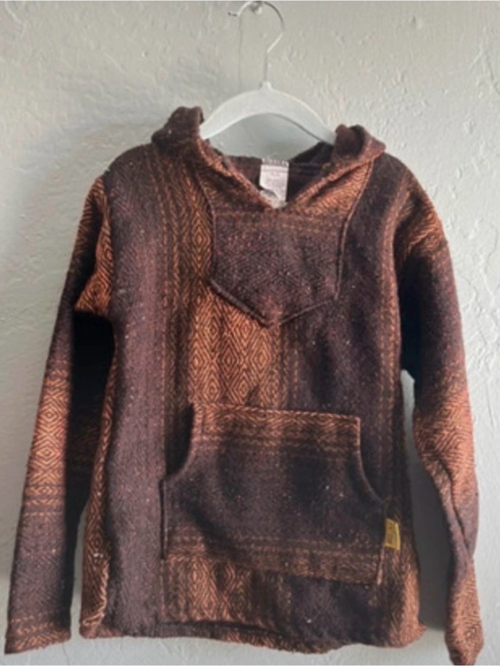 Kids Brown Hooded Sweater Sweatshirt